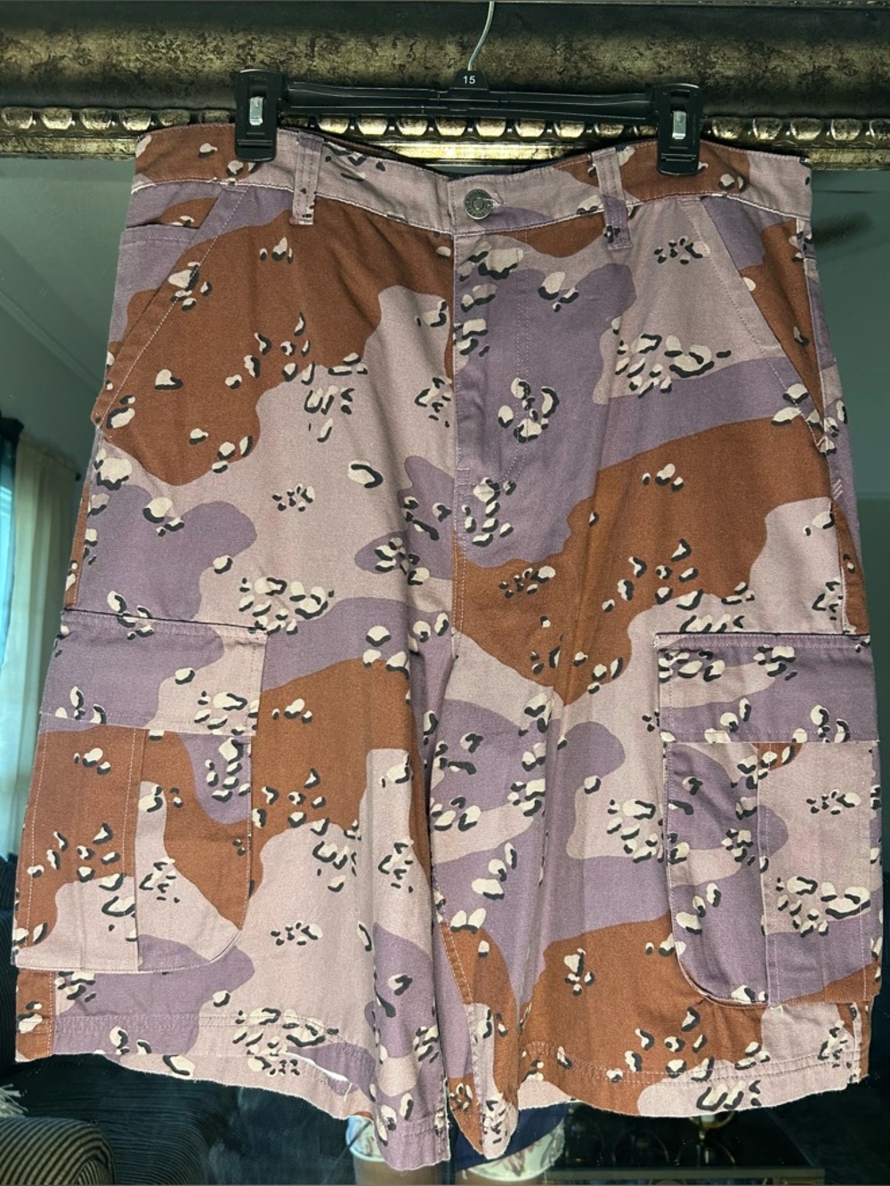 BDG Camo Canvas Cargo Short - Picture 5 of 8